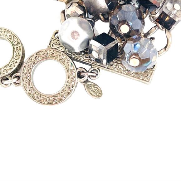 Premier Designs Grand Slam Crystal and Pearl Bracelet - Picture 6 of 8